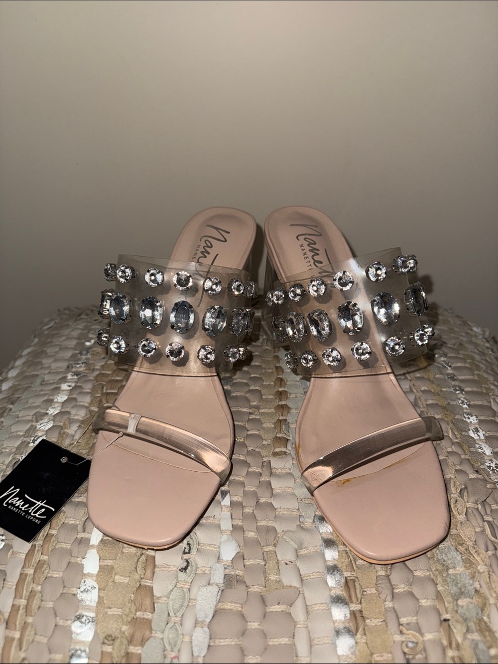Nanette Lepore Clear Strap Heels